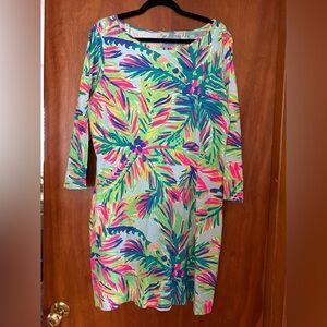 Lilly Pulitzer Marlowe Dress in Island Time • Size XL • EUC
